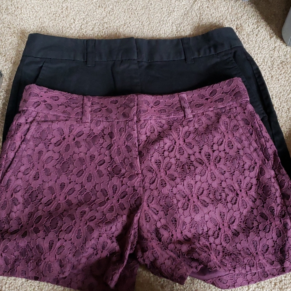 2 Loft Shorts Sz 00